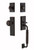 Nostalgic Warehouse - New York Plate C Grip Entry Set New York Knob in Timeless Bronze - 719383 - 2 3/8" Backset