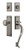 Nostalgic Warehouse - New York Plate S Grip Entry Set New York Knob in Antique Pewter - 719452 - 2 3/8" Backset