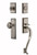 Nostalgic Warehouse - New York Plate S Grip Entry Set New York Knob in Antique Pewter - NYKNYK - 727556 - 2 3/4" Backset