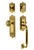 Nostalgic Warehouse - Egg and Dart Plate C Grip Entry Set Egg and Dart Knob in Lifetime Brass - EADEAD - 727757 - 2 3/4" Backset