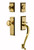 Nostalgic Warehouse - New York Plate S Grip Entry Set New York Knob in Lifetime Brass - NYKNYK - 727549 - 2 3/4" Backset