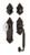 Nostalgic Warehouse - Victorian Plate C Grip Entry Set Crystal Victorian Knob in Timeless Bronze - 756076 - 2 3/8" Backset