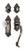 Nostalgic Warehouse - Victorian Plate S Grip Entry Set Crystal Victorian Knob in Antique Pewter - 756048 - 2 3/8" Backset
