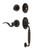 Nostalgic Warehouse - Classic Plate F Grip Entry Set Manor Lever in Timeless Bronze - 767299 - 2 3/8" Backset