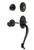 Nostalgic Warehouse - Classic Plate S Grip Entry Set Manor Lever in Timeless Bronze - 767318 - 2 3/4" Backset