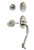 Nostalgic Warehouse - Classic Plate S Grip Entry Set Manor Lever in Satin Nickel - 767322 - 2 3/8" Backset