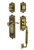 Nostalgic Warehouse - Egg & Dart Plate C Grip Entry Set Manor Lever in Antique Brass - 767415 - 2 3/4" Backset