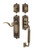 Nostalgic Warehouse - Egg & Dart Plate C Grip Entry Set Manor Lever in Antique Brass - 767415 - 2 3/4" Backset