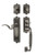 Nostalgic Warehouse - Egg & Dart Plate F Grip Entry Set Manor Lever in Antique Pewter - 767434 - 2 3/4" Backset