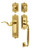 Nostalgic Warehouse - Egg & Dart Plate F Grip Entry Set Manor Lever in Polished Brass - 767435 - 2 3/4" Backset