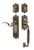 Nostalgic Warehouse - Egg & Dart Plate F Grip Entry Set Manor Lever in Antique Brass - 767439 - 2 3/4" Backset