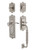 Nostalgic Warehouse - Egg & Dart Plate F Grip Entry Set Manor Lever in Satin Nickel - 767442 - 2 3/8" Backset