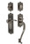 Nostalgic Warehouse - Egg & Dart Plate S Grip Entry Set Manor Lever in Antique Pewter - 767457 - 2 3/8" Backset