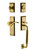 Nostalgic Warehouse - New York Plate C Grip Entry Set Manor Lever in Polished Brass - 767559 - 2 3/4" Backset