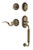 Nostalgic Warehouse - Rope Rosette C Grip Entry Set Manor Lever in Antique Brass - 767685 - 2 3/8" Backset
