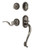 Nostalgic Warehouse - Rope Rosette S Grip Entry Set Manor Lever in Antique Pewter - 767722 - 2 3/8" Backset