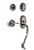 Nostalgic Warehouse - Rope Rosette S Grip Entry Set Manor Lever in Antique Pewter - 767722 - 2 3/8" Backset