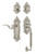 Nostalgic Warehouse - Victorian Plate C Grip Entry Set Manor Lever in Satin Nickel - 767827 - 2 3/8" Backset