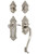Nostalgic Warehouse - Victorian Plate S Grip Entry Set Manor Lever in Satin Nickel - 767875 - 2 3/8" Backset