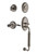 Nostalgic Warehouse - Classic Plate C Grip Entry Set Swan Lever in Antique Pewter - CLACGRSWN - 767962 - 2 3/8" Backset