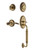 Nostalgic Warehouse - Classic Plate C Grip Entry Set Swan Lever in Antique Brass - CLACGRSWN - 767968 - 2 3/4" Backset