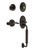 Nostalgic Warehouse - Classic Plate C Grip Entry Set Swan Lever in Timeless Bronze - 767972 - 2 3/8" Backset