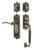 Nostalgic Warehouse - Egg & Dart Plate F Grip Entry Set Swan Lever in Antique Pewter - 768130 - 2 3/8" Backset