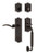 Nostalgic Warehouse - Meadows Plate C Grip Entry Set Swan Lever in Timeless Bronze - 768183 - 2 3/4" Backset