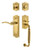 Nostalgic Warehouse - Meadows Plate F Grip Entry Set Swan Lever in Polished Brass - 768204 - 2 3/4" Backset
