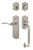 Nostalgic Warehouse - Meadows Plate F Grip Entry Set Swan Lever in Satin Nickel - 768206 - 2 3/4" Backset