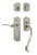 Nostalgic Warehouse - Meadows Plate S Grip Entry Set Swan Lever in Satin Nickel - 768235 - 2 3/8" Backset
