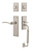 Nostalgic Warehouse - New York Plate C Grip Entry Set Swan Lever in Satin Nickel - 768258 - 2 3/4" Backset