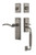 Nostalgic Warehouse - New York Plate F Grip Entry Set Swan Lever in Antique Pewter - 768287 - 2 3/8" Backset