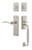 Nostalgic Warehouse - New York Plate F Grip Entry Set Swan Lever in Satin Nickel - 768294 - 2 3/4" Backset