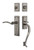 Nostalgic Warehouse - New York Plate S Grip Entry Set Swan Lever in Antique Pewter - 768339 - 2 3/4" Backset