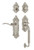 Nostalgic Warehouse - Victorian Plate C Grip Entry Set Swan Lever in Satin Nickel - 768519 - 2 3/4" Backset