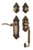 Nostalgic Warehouse - Victorian Plate C Grip Entry Set Swan Lever in Antique Brass - 768521 - 2 3/4" Backset