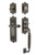 Nostalgic Warehouse - Egg & Dart Plate F Grip Entry Set Fleur Lever in Antique Pewter - 768827 - 2 3/8" Backset