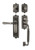 Nostalgic Warehouse - Egg & Dart Plate F Grip Entry Set Fleur Lever in Antique Pewter - 768827 - 2 3/8" Backset