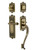 Nostalgic Warehouse - Egg & Dart Plate S Grip Entry Set Fleur Lever in Antique Brass - 768857 - 2 3/4" Backset