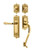 Nostalgic Warehouse - Egg & Dart Plate S Grip Entry Set Fleur Lever in Polished Brass - 768858 - 2 3/8" Backset