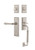 Nostalgic Warehouse - New York Plate C Grip Entry Set Fleur Lever in Satin Nickel - 768961 - 2 3/8" Backset