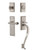 Nostalgic Warehouse - New York Plate S Grip Entry Set Fleur Lever in Satin Nickel - 769046 - 2 3/8" Backset