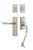 Nostalgic Warehouse - New York Plate S Grip Entry Set Fleur Lever in Satin Nickel - 769046 - 2 3/8" Backset
