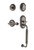 Nostalgic Warehouse - Rope Rosette C Grip Entry Set Fleur Lever in Antique Pewter - 769069 - 2 3/4" Backset