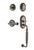 Nostalgic Warehouse - Rope Rosette F Grip Entry Set Fleur Lever in Antique Pewter - 769092 - 2 3/8" Backset