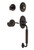 Nostalgic Warehouse - Classic Plate C Grip Entry Set Manor Lever in Timeless Bronze - 769837 - 2 3/4" Backset