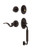 Nostalgic Warehouse - Classic Plate C Grip Entry Set Manor Lever in Timeless Bronze - 769837 - 2 3/4" Backset