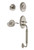 Nostalgic Warehouse - Classic Plate C Grip Entry Set Manor Lever in Satin Nickel - 769843 - 2 3/4" Backset