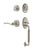 Nostalgic Warehouse - Classic Plate C Grip Entry Set Swan Lever in Satin Nickel - 769854 - 2 3/8" Backset